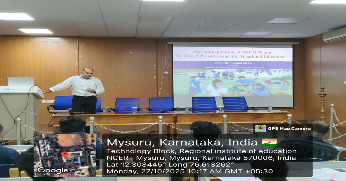 Training of Teachers for Implementation of Vocational Education at the Middle Stage as per NCFSE 2023 for Gujrat State Images