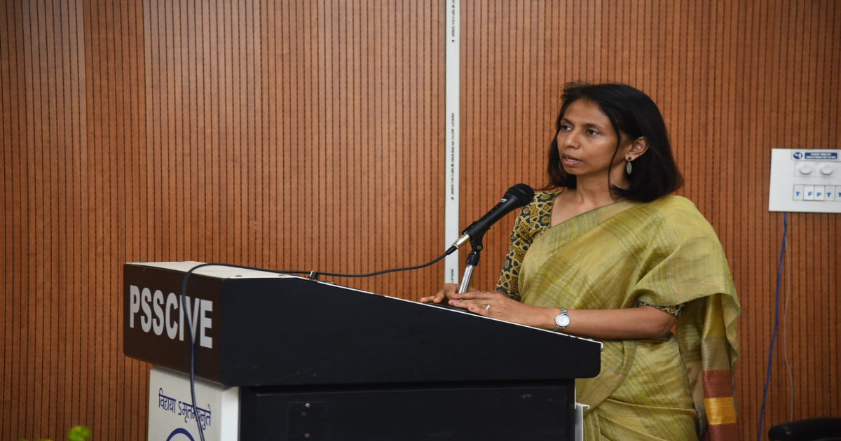 Extension Lecture Series (PAC 21.31 A), Special Lecture on “Sharing Experience on Skill Development”, on 3 May, 2024 Speaker: Mrs. Nidhi Goyal, Vice President, Tata Indian Institute of Skills, Ahmadabad